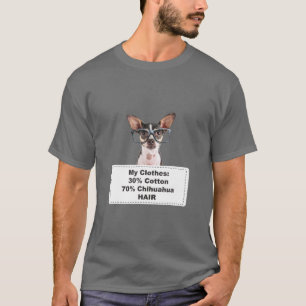 おもしろいShedding Dog Chihua Wグラス Tシャツ