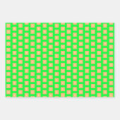 おもしろいSherbert Colors、Orange、Lime Green、Yellow ラッピングペーパーシート (正面2)