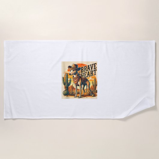 おもしろいSheriff Dog Shirt Greyhound Wippet Dog Mom ビーチタオル (正面)