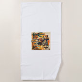 おもしろいSheriff Dog Shirt Greyhound Wippet Dog Mom ビーチタオル (正面)