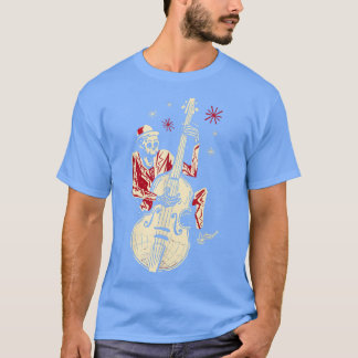 おもしろいSkeleton遊's Guitar Jazz MusicヴィンテージG Tシャツ