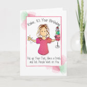 おもしろいSnarky皮肉な女性40歳の誕生日 カード (正面)