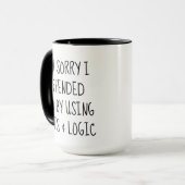おもしろいSnarky Iumm Coffee Mug | 事実及び論理 マグカップ (正面左)