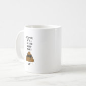 おもしろいSobriety Mug – マイルストーンが達成保した コーヒーマグカップ (正面左)