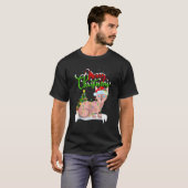 おもしろいSphynx猫クリスマス照明Sphynx猫クリスチム Tシャツ (正面フル)