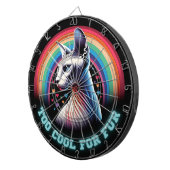 おもしろいSphynx Cat Dartboardゲーム ダーツボード (正面右)