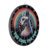 おもしろいSphynx Cat Dartboardゲーム ダーツボード (正面左)