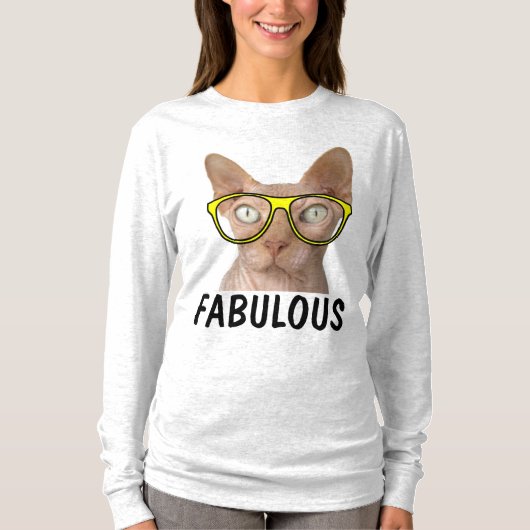 おもしろいSPHYNX Cat Tシャツ (正面)