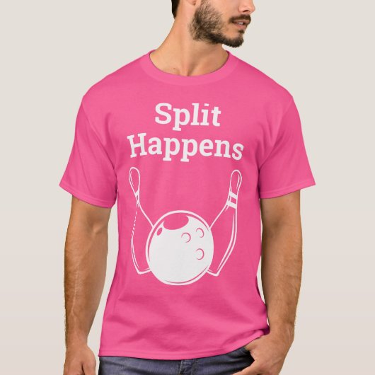 おもしろいSplit Occuitボーリング Tシャツ (正面)
