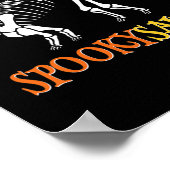 おもしろいSpookysaurusキャンディコーン恐竜ハロウィーントッド ポスター (角)