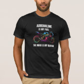 おもしろいSportbikeやる気を起こさせる引用文 – バイクGif Tシャツ (正面)