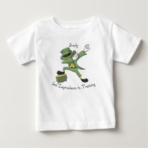 おもしろいSt. Patrick Dabbing Leprechaunキッズ名 ベビーTシャツ