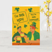 おもしろいSt patricks dayフォーお気に入りのフレンド カード (黄色い花)