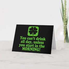 おもしろいSt patricks day飲料 カード
