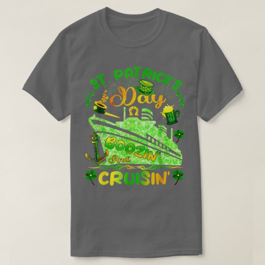 おもしろいSt patricks day2023クルーズクルージングブーイング Tシャツ (デザイン正面)