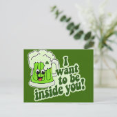 おもしろいSt patricks day ポストカード (スタンド正面)