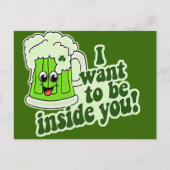 おもしろいSt patricks day ポストカード (正面)