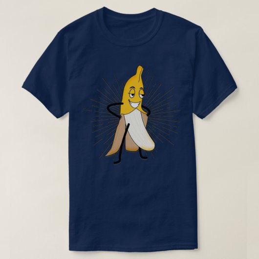 おもしろいstritease banana独身者ギフト tシャツ (デザイン正面)