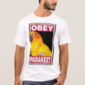 おもしろいSun Paraket - Bird Art Tシャツ (正面)