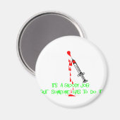 おもしろいTシャツとギフト マグネット (正面/裏面)