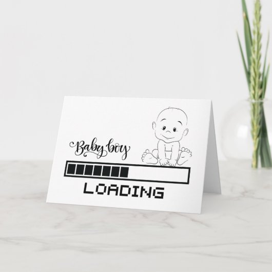 おもしろいTシャツ乳児妊娠子母， 1/2 カード (正面)