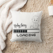 おもしろいTシャツ乳児妊娠子母， 1/2 クッション (ブランケット)