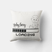 おもしろいTシャツ乳児妊娠子母， 1/2 クッション (裏面)