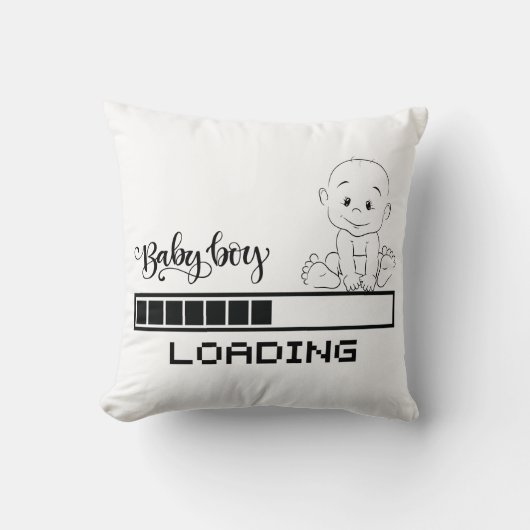 おもしろいTシャツ乳児妊娠子母， 1/2 クッション (正面)