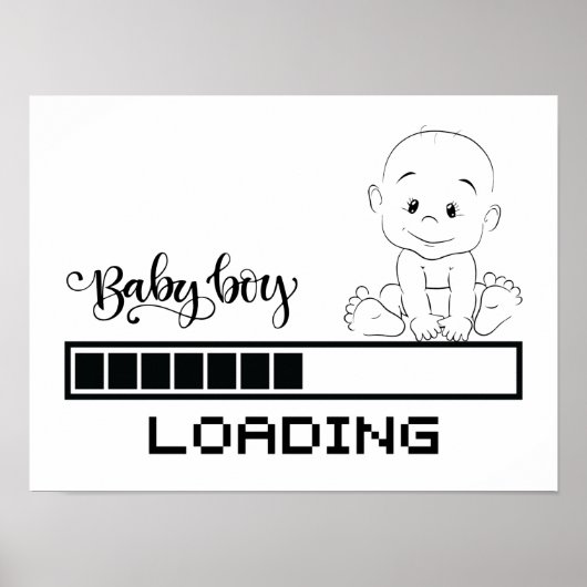 おもしろいTシャツ乳児妊娠子母， 1/2 ポスター (正面)