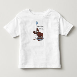 おもしろいTシャツ、チョコレートムース トドラーTシャツ