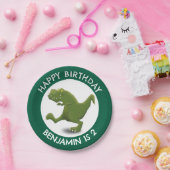 おもしろいtレックスパーソナライズされた ペーパープレート (パーティー)