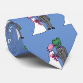 おもしろいTレックス新郎新婦結婚の ネクタイ (ロール)