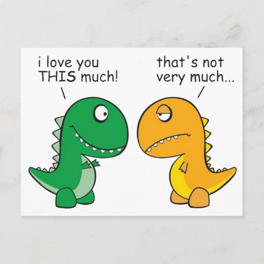 おもしろいTレックス ポストカード (正面)