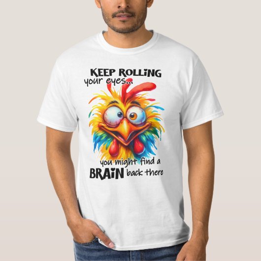 おもしろいT型 Tシャツ (正面)