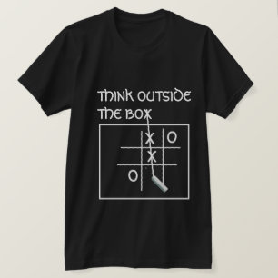 おもしろいT考えシャツ外箱Tic Tac Toe Tシャツ