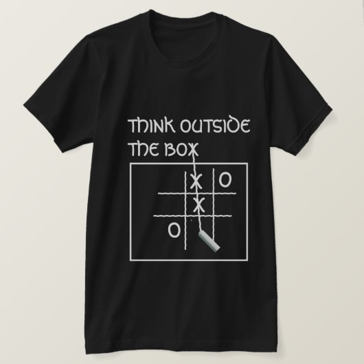 おもしろいT考えシャツ外箱Tic Tac Toe Tシャツ (デザイン正面)