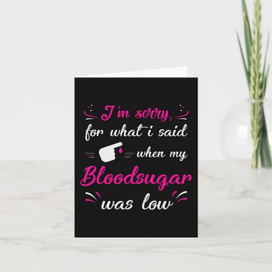 おもしろいT1D糖尿病型1型糖尿病認識度ギフトM カード (正面)