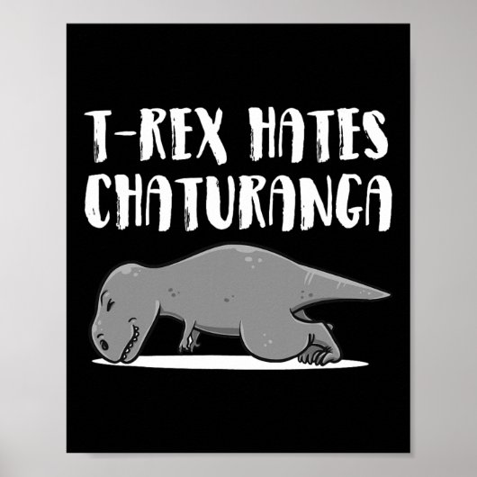 おもしろいT-Rex恐竜ヨガウェア - 完璧なプレゼント ポスター (正面)