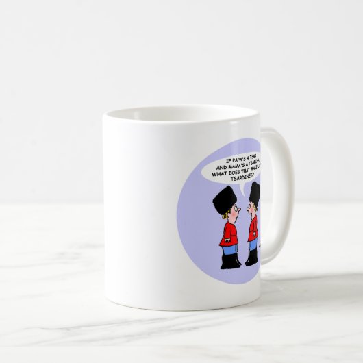 おもしろいTars Kidsロシアの Cartoon For History 専攻の コーヒーマグカップ (正面右)