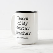おもしろいTears of My Guitar先生 |ギター先生 ツートーンマグカップ (正面左)