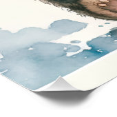 おもしろいTEDDYクマと青いバルーンの子供の名前 ポスター (コーナー)