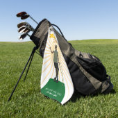 おもしろいTee-riffic Father Day ゴルフタオル (グリーン)