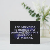 「おもしろいThe Universe」はがき ポストカード (スタンド正面)