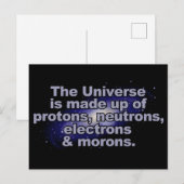「おもしろいThe Universe」はがき ポストカード (正面/裏面)