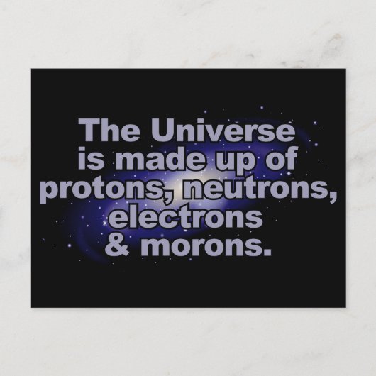 「おもしろいThe Universe」はがき ポストカード (正面)