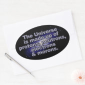 「おもしろいThe Universe」スタンプ 楕円形シール (封筒)
