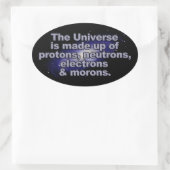 「おもしろいThe Universe」スタンプ 楕円形シール (バッグ)