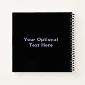 「おもしろいThe Universe」名前をカスタムするノート ノートブック (裏面)