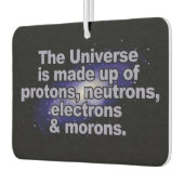 "おもしろいthe Universe"車の空気吹出し カーエアーフレッシュナー (左)