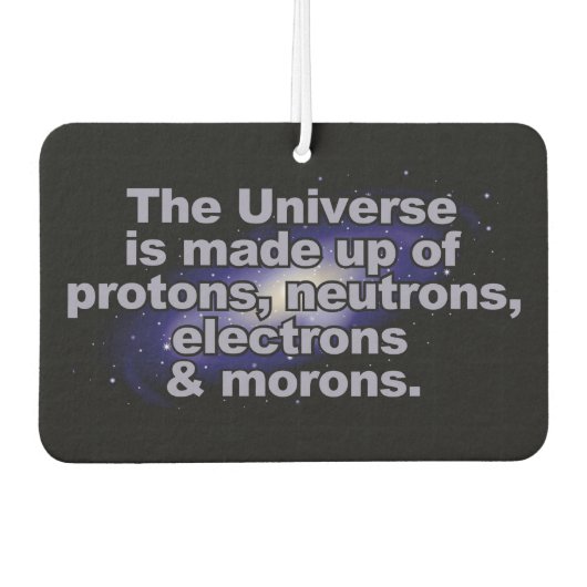 "おもしろいthe Universe"車の空気吹出し カーエアーフレッシュナー (正面)